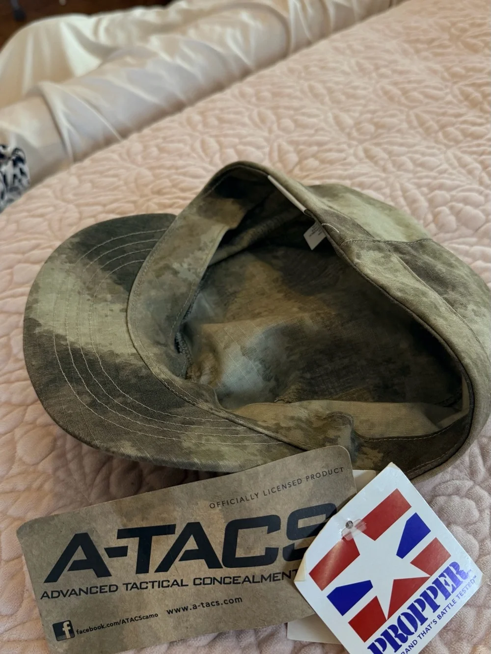 Propper A-TACS Camo Patrol Cap XL Tactical Military Concealment NWT